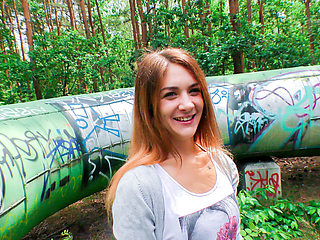 Beautiful German Gets Seduced and Banged in the Forest