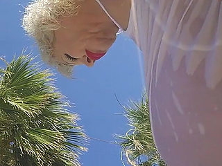 Fat Bimbo at the Pool