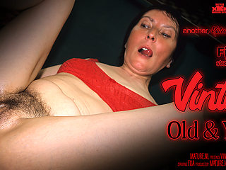 Vintage Old & Young Sex With Hairy Milf Fija