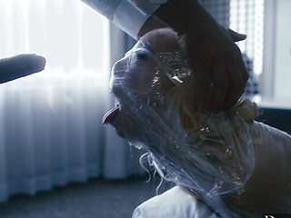 Kenzie's delicate feet enslave Mick in a kinky session