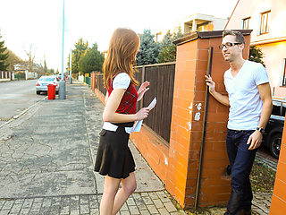 Skinny beauty Linda X is going to get off with HARD cock