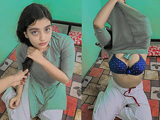 Mili Bhabi's Tight Desi Schoolgirl Pussy Fucked by Step Uncle's BBC - Hindi Audio