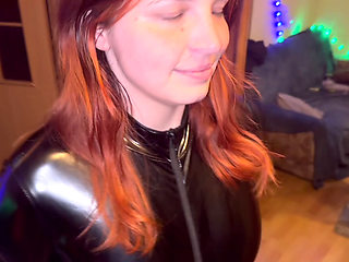 Rimming POV with Whipped Cream in Latex (custom Video)