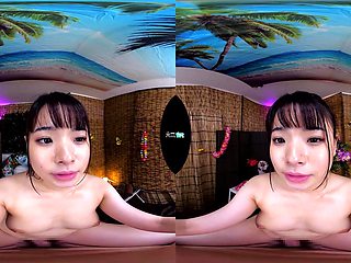 Japanese Beauty Enjoys Sensual VR Massage Escape