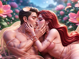 Extreme Close-Up Desi Kissing - Gold Jewelry Mein Sexy Indian Girl Aur Handsome Boy Ki Full Romantic Night