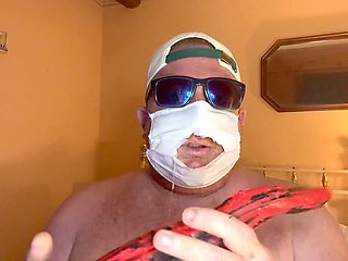 Gay ginger gives a passionate amateur deepthroat and face fuck