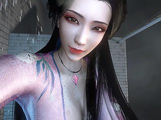 3D Big Ass Stepmom Teasing the Big Cock Stepson to Fuck Her Pussy