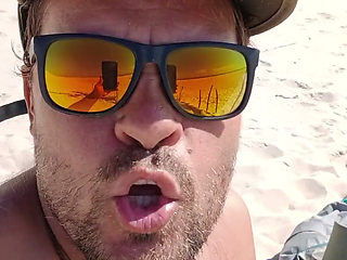 Hot Cum on the Beach