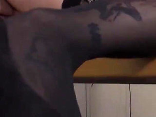 Tattooed secretary fucked by boss