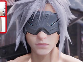 Man-meat from Final Fantasy 7 gets a jizz-shotgun on the backside