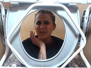 Sickening gassy farts destroying toilet