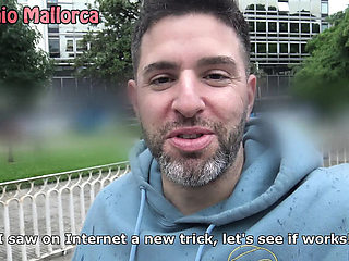 Argentina Public Prank Blowjob: Shy Latina Lara Gets Facial Cumshot in Park