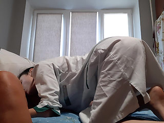 Two Nurses Fuck a Patient (foot Fetish, Cunnilingus, Nipple Licking)