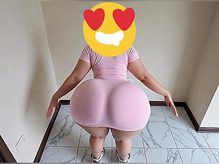 big butt in a very thin thong