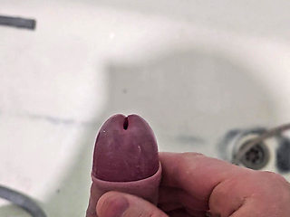 My throbs with desire... Jerking off in the bathroom.
