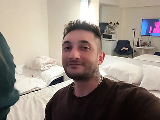 Russian girl hotel threesome with big natural tits - amateur Turkish couple fuck in HD