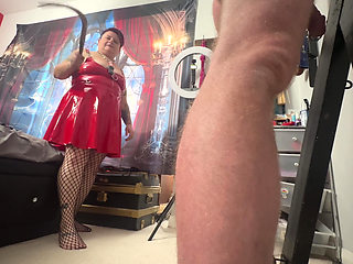 Latex Bubble Gets Flogged and Cained Part 2
