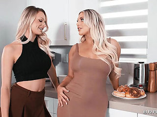 Huge Tits Wife Swap XXX - Brazzers Threesome With Big Cock