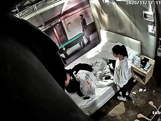 Asian amateur in maid uniform