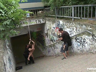 Big Natural Tits Exposed in the Street