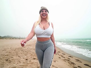 Beach Fun With Blondie