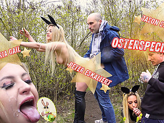 Osterhasen-fick - Peter Eskaliert Und Maria Gail in Wilder Outdoor-action