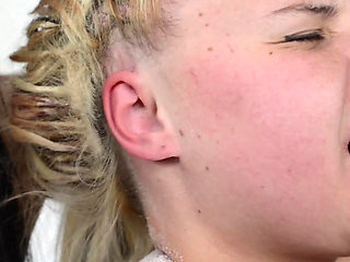 Ear Fetish - by Nia Black and Her Slave Kornelia Blond