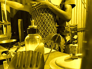 Young Devar Insist Hot Newly Married Bhabi in Kitchen.