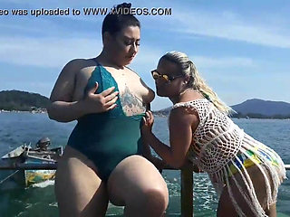 Exhibitionism on the Boat in Public with Paty Butt and Her Stepcousin Agatha Ludovino