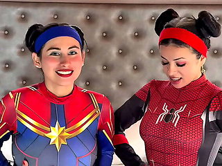 Asian Spider-Woman Cosplay Anal Sex - Big Natural Tits POV Squirt with Friend's Boyfriend