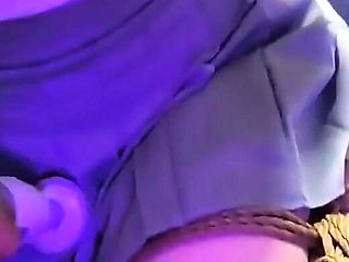 Short Skirt Girl's Chest Pinching Humiliation