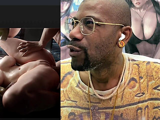 Fat Bald Pussy Elizabeth Getting Anal Fucked by a Thicc Hard Gooner Cock