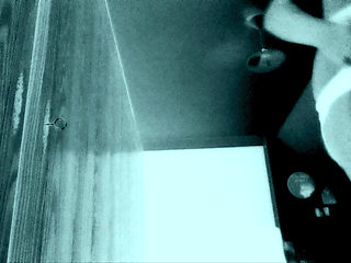 Femboy in thigh high black boots fucks giant black dildo with bubble but