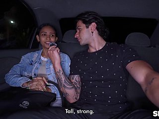 Shy Latina Pickup in Parking Lot