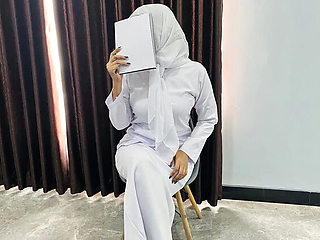 Hijab Nurse Fucks Hospital Director Sex Scandal - Nadalyne Big Tits Uniform Cheating