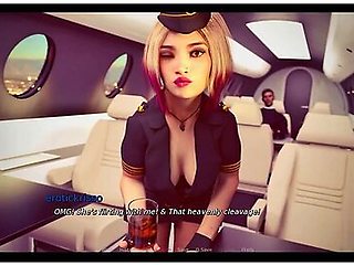 Stewardess Mimi Blonde Slutt Gets Fucked Hard In Her Pink Pussy - Car Toon