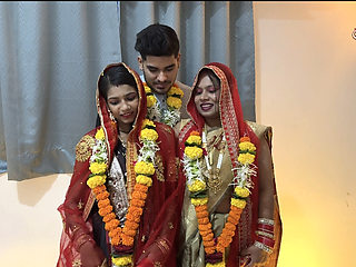 Aksha and Sanjana got married to Aman and Aman took them home and they had physical relations on the night of the wedding.