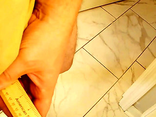 Compilation of getting caught playing with my flaccid cock and ending with a cum to JOI