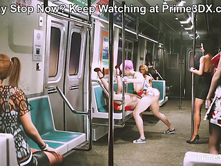 Futa Chick gets Off after a Few Stops! Animation at Prime3DX