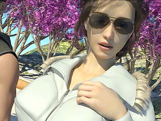 Steamy anime mom with a firm booty gets down with her friend