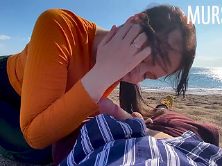 The Bitch Was Excited by an Interactive Toy and Sucked on the Beach  Murstar