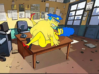 Hot MILF Housewife Fucks Sheriff in Police Station - Animated Cartoon Sex