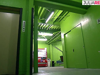 Sexy girl gets fucked by two monster cocks to a massive cumshot