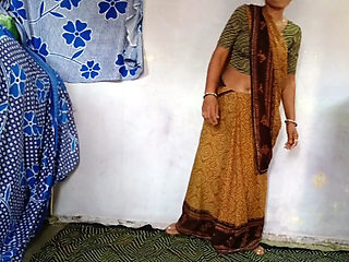 Desperate for a cock, the friend's wife is standing up and fucking her pussy with my cock