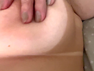 Hot blonde playing with cumshot pussy