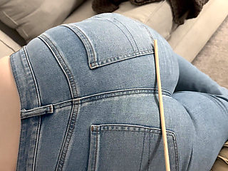 Caned in Jeans
