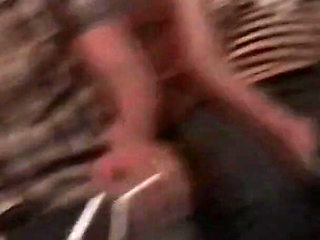 Mature Babe Dildo Stretches Pussy in Wild Bar Orgy