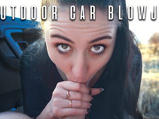 Outdoor Blowjob and Swallow on Sunset