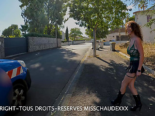 🇫🇷Misschaudexxx, an electrician accosts me in the middle of the street and smashes me like a slut in his truck