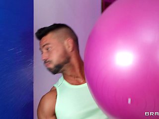 Rough And Raunchy Workout With Angelo Godshack, Sofia Lee - Brazzers